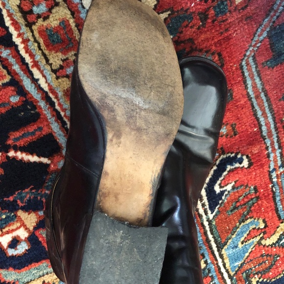 Ralph Lauren black leather ankle books Size 8.5M - Picture 6 of 7